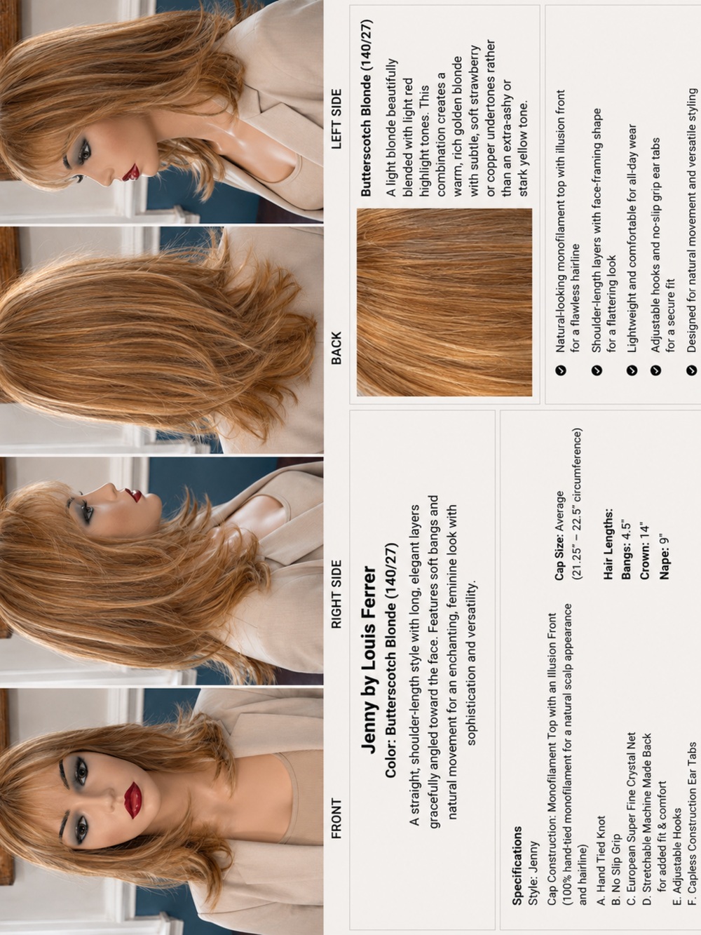 Jenny by Louis Ferre in Butterscotch Blonde